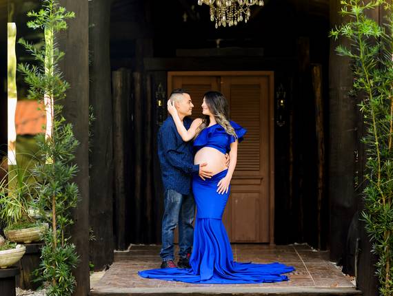 Ensaio Gestante de A doce espera de Jorge Benício