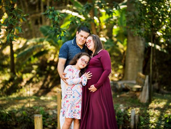 Ensaio Gestante de A doce espera de Matias