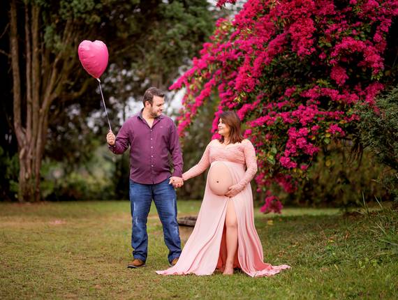 Ensaio Gestante de A doce espera de Laura