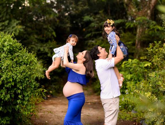 Ensaio Gestante de A doce espera de Miguel