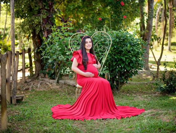 Ensaio Gestante de A doce espera de Laura