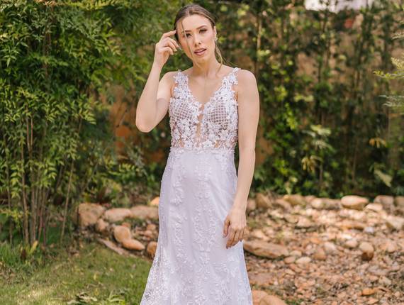 Noivas de Vestido Gis