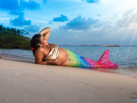Ensaio Gestante de Ensaio fotográfico de Sereia