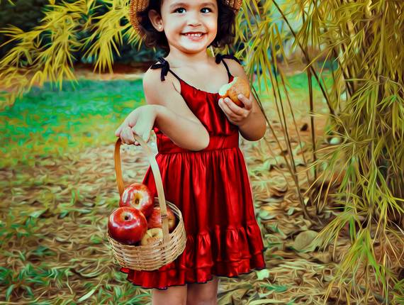 Ensaio Infantil de Ensaio da Alice