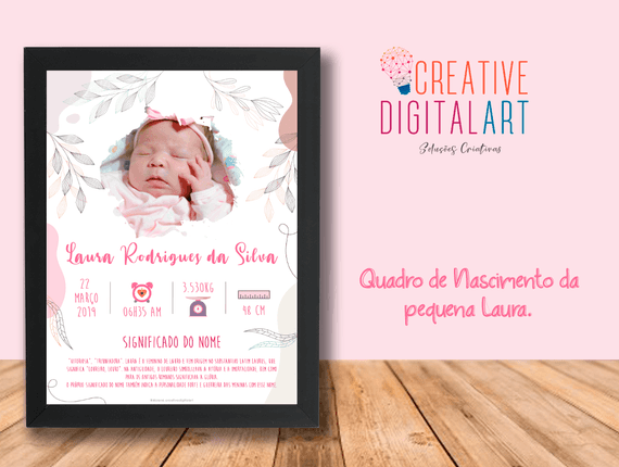 Quadro de Nascimento de Laura