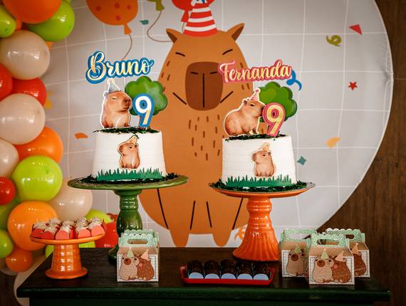 Festas infantis de 9 anos - Bruno & Fernanda