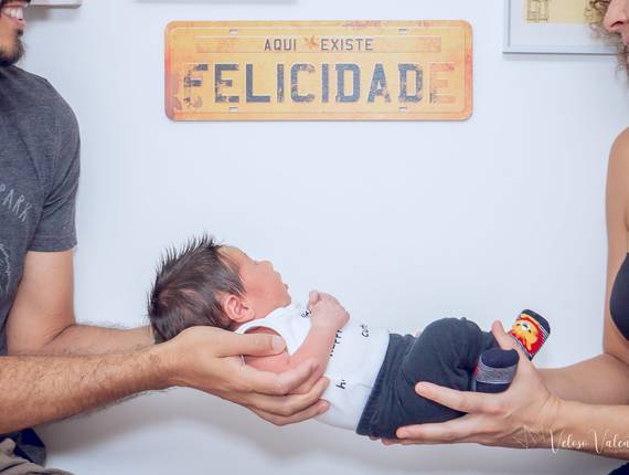 Newborn de Ensaio recém nascido cotidiano do Maian