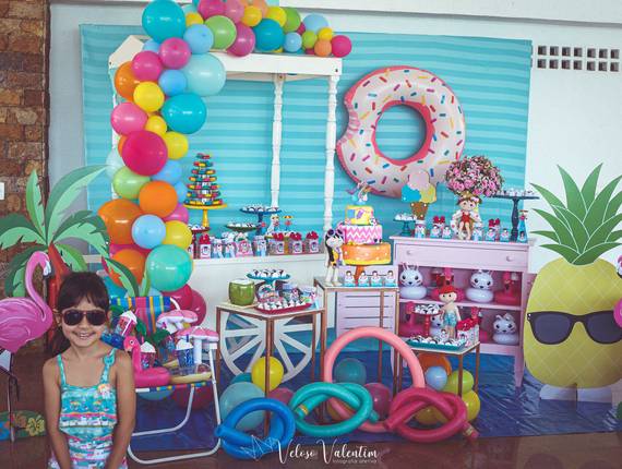 Festas infantis de Festa na piscina - Giulia - 7 anos