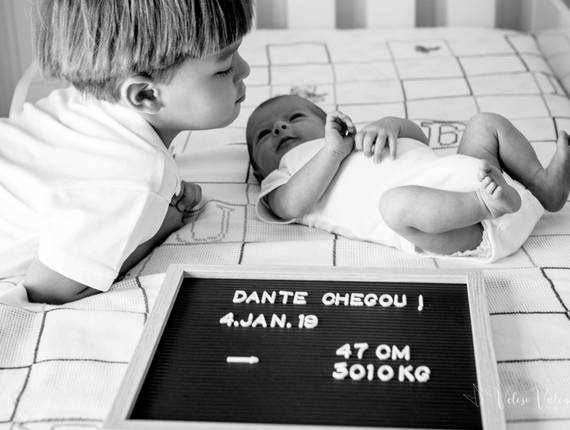 Família e crianças de Ensaio bebê cotidiano - Dante chegou!