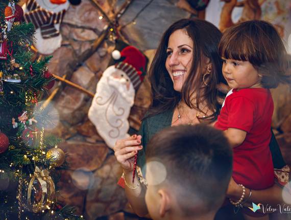 Família e crianças de Natal está chegando - Lindo ensaio em família