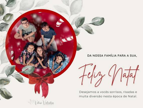 Família e crianças de Feliz Natal - 2021