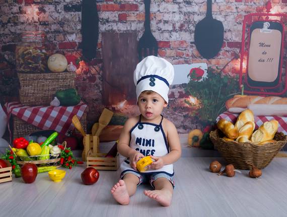 ensaio Infantil de MINI SESSÃO MINI CHEF do Bryan