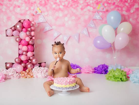 Smash The Cake - Menina de Smash The Cake da Gabriela - 1 aninho