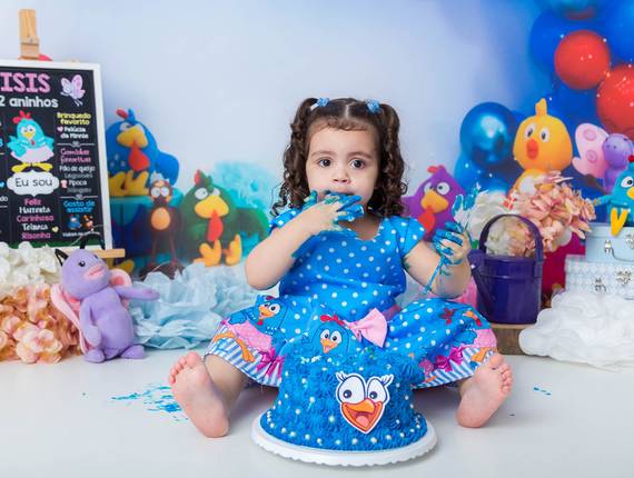 Smash The Cake - Menina de Smash The Cake da Isis - 2 anos