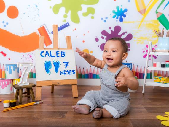 Acompanhamento mensal menino de Caleb 7 meses