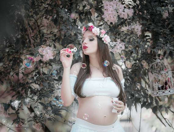 Ensaio Gestante de À espera da Clara