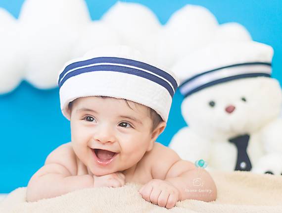 Acompanhamento do primeiro ano de Ensaio Acompanhamento Bebê Pedro - 4º Mês