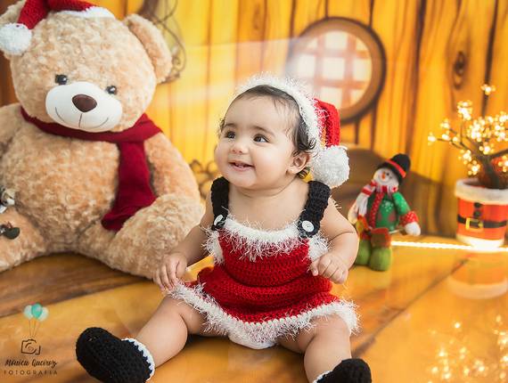 Sessão Kids de Ensaio Fotografco Tema Natal