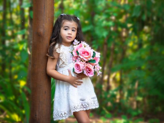 Infantil de Mariah com 3 anos