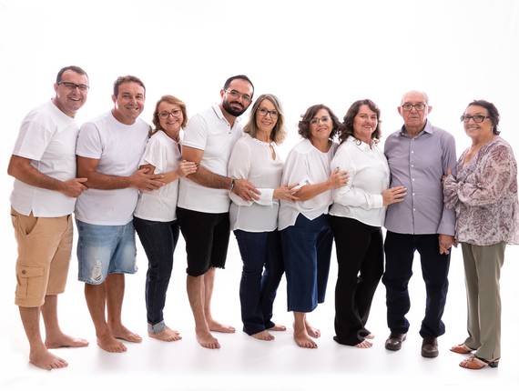 Família de Cleonice e seus 7 filhos
