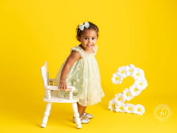 Infantil de Maria Flor com 2 anos