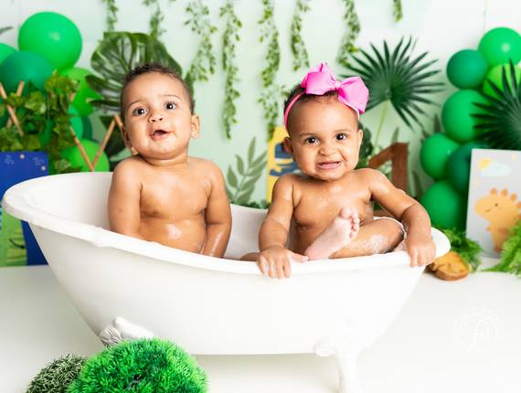 Smash the Cake de Liliana e Augusto completando 1 ano