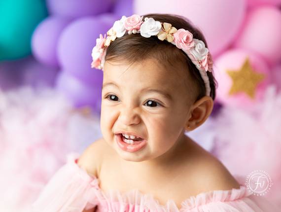 Smash the Cake de Julia com 1 ano