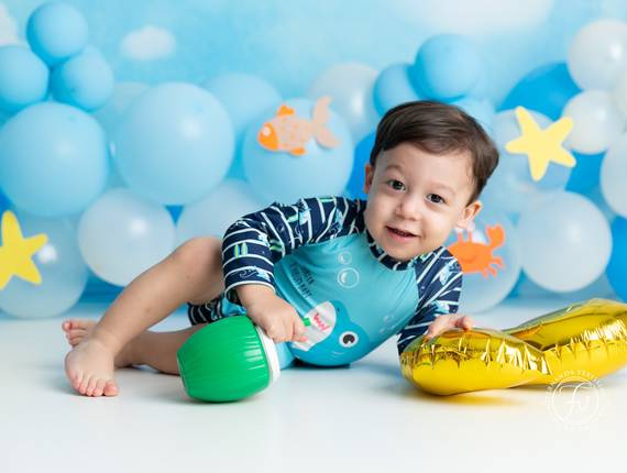 Infantil de Oliver com 2 anos