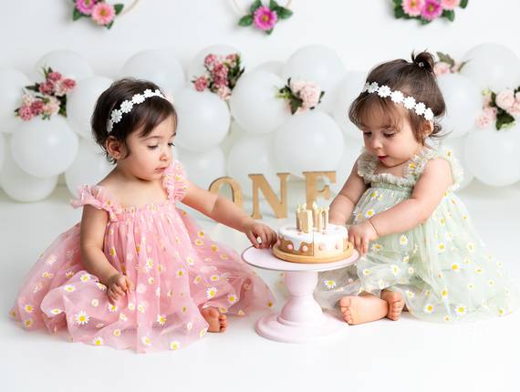 Smash the Cake de 1 ano da Laura e Luísa