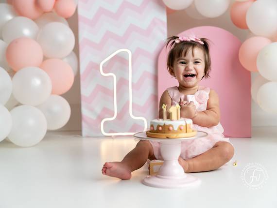 Smash the Cake de Luna com 1 ano
