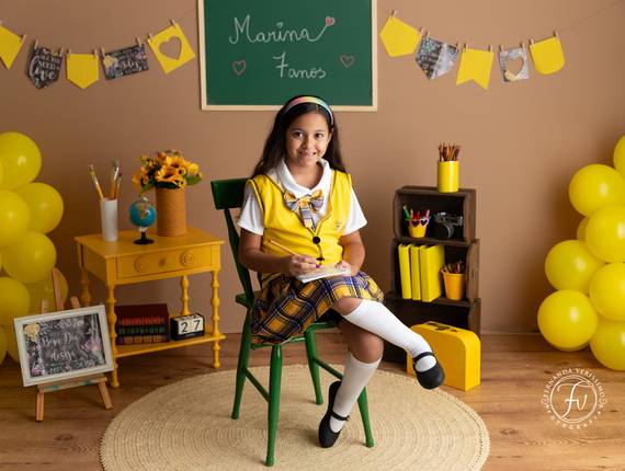 Infantil de Marina com 7 anos