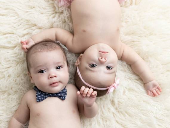 Acompanhamento de Miguel e Yasmin com 4 meses