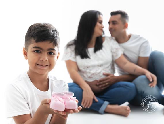 Gestante de Esperando Maria Flor