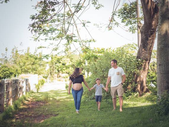 Gestante de Gestante Letícia à espera do Davi