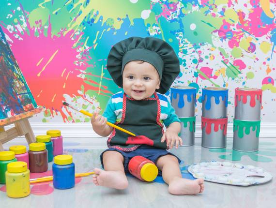 Sessão Infantil de Benício - Pintando o 7