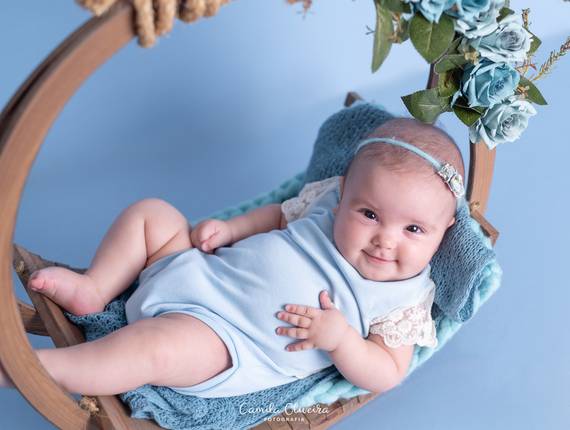 Sessão Infantil de Bebê Manuella | 3 Meses de muita fofura