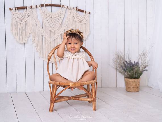 Sessão Infantil de 12 meses da bebê Alícia