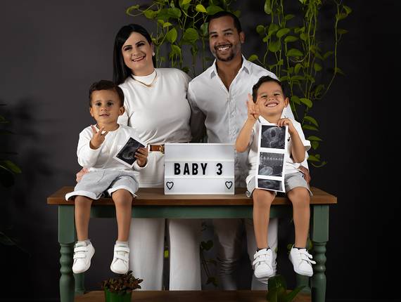 Família de Revelação gravidez