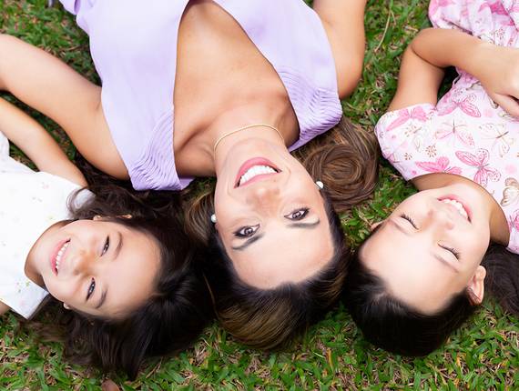 Sessão externa de Karina, Katherine e Sofia