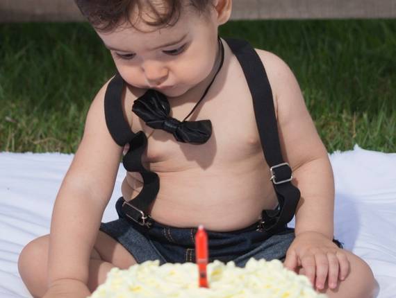 Ensaio Smash the Cake de Gabriel - Smash the Cake