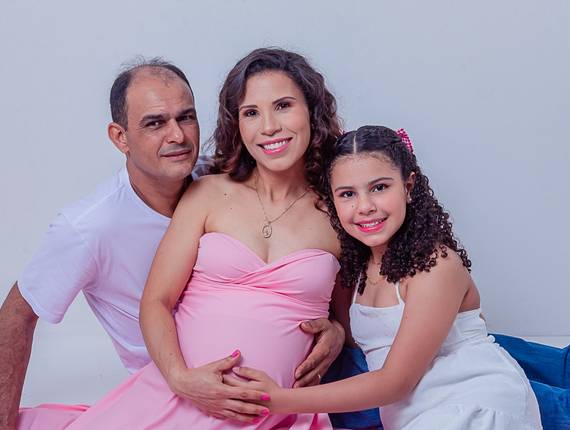 GESTANTE de Elenita a espera da Julia