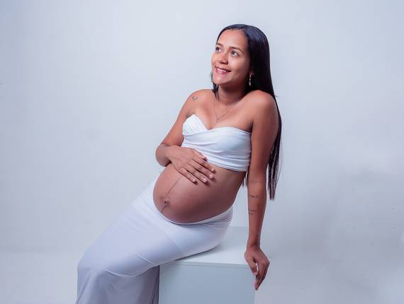 GESTANTE de Mariely a espera do Davi