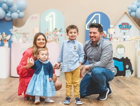 Fotografia Festa Infantil de Rafa 4 e Bia 1 - Estação Vai e Vem - Vila Olímpia - SP 