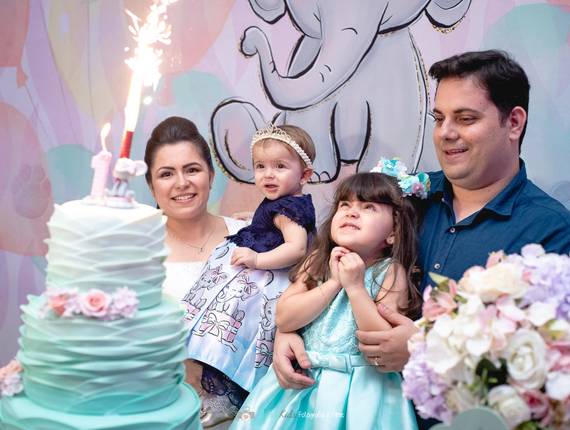 Fotografia Festa Infantil de Rafaela - 1 aninho - Buffet Arrelia Rock - Tatuapé - SP