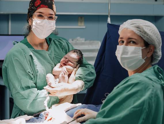 Parto Cesárea de Nascimento Laura Melissa