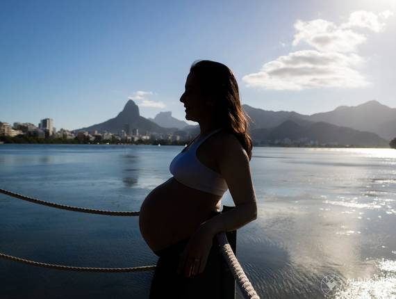 Gravidez de Ensaio Gestante Isa