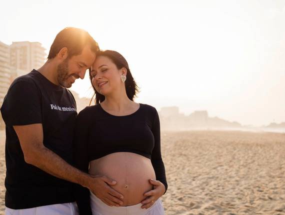 Gravidez de ensaio gestante bia