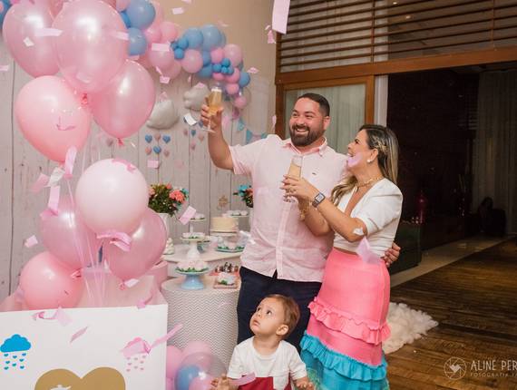 Gravidez de Chá revelação Thae e Diego