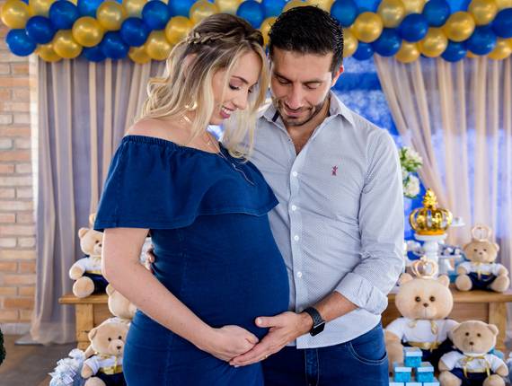 Gestante de Chá bebê 