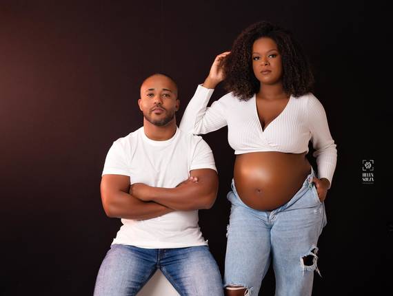 Gestante Estúdio de Diane a maravilhosa espera de Tayson